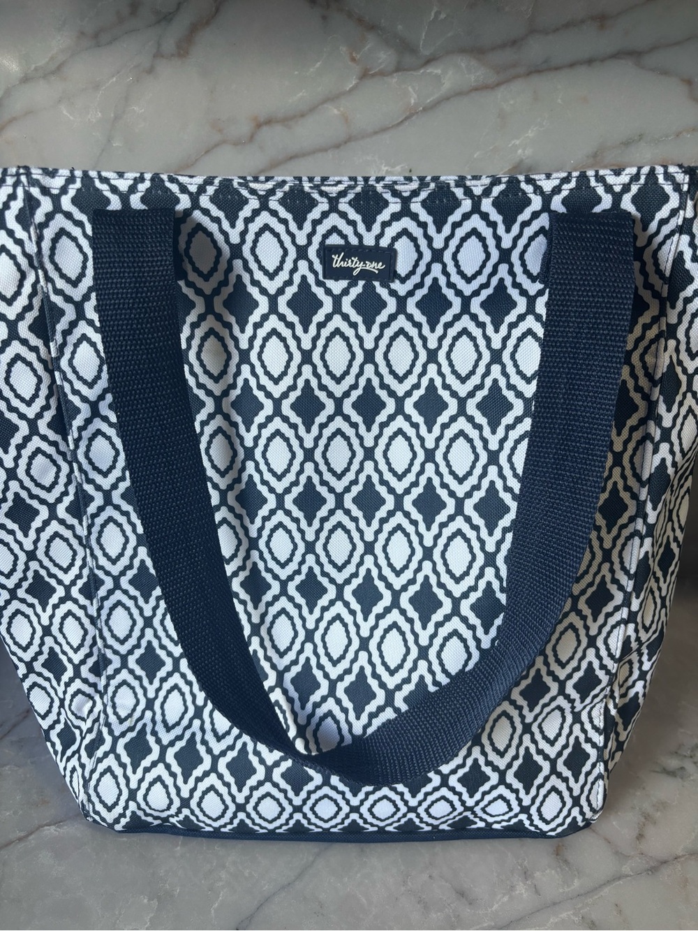 thirty-one Black and White Geometric Tote